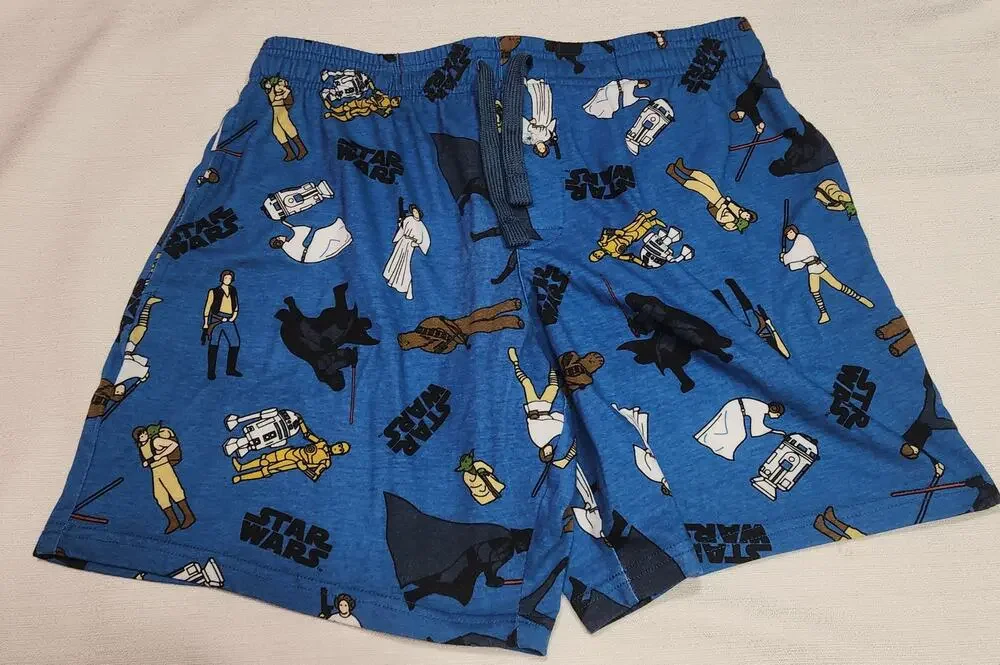 Star wars pajama shorts size medium men's
